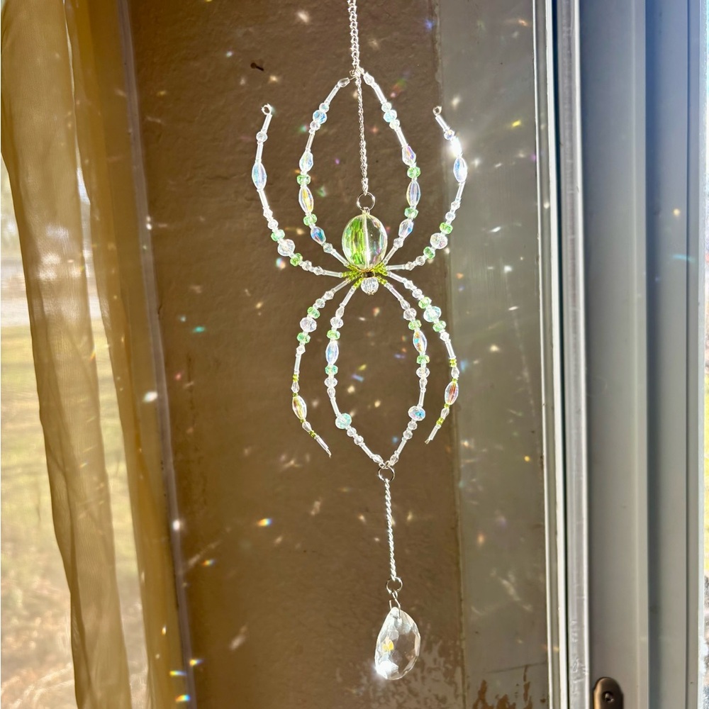 Beaded spider suncatcher